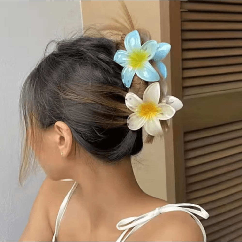 Boho Flower Hair Claw Clip Large Beach Hair Clamp For Women Girls 23