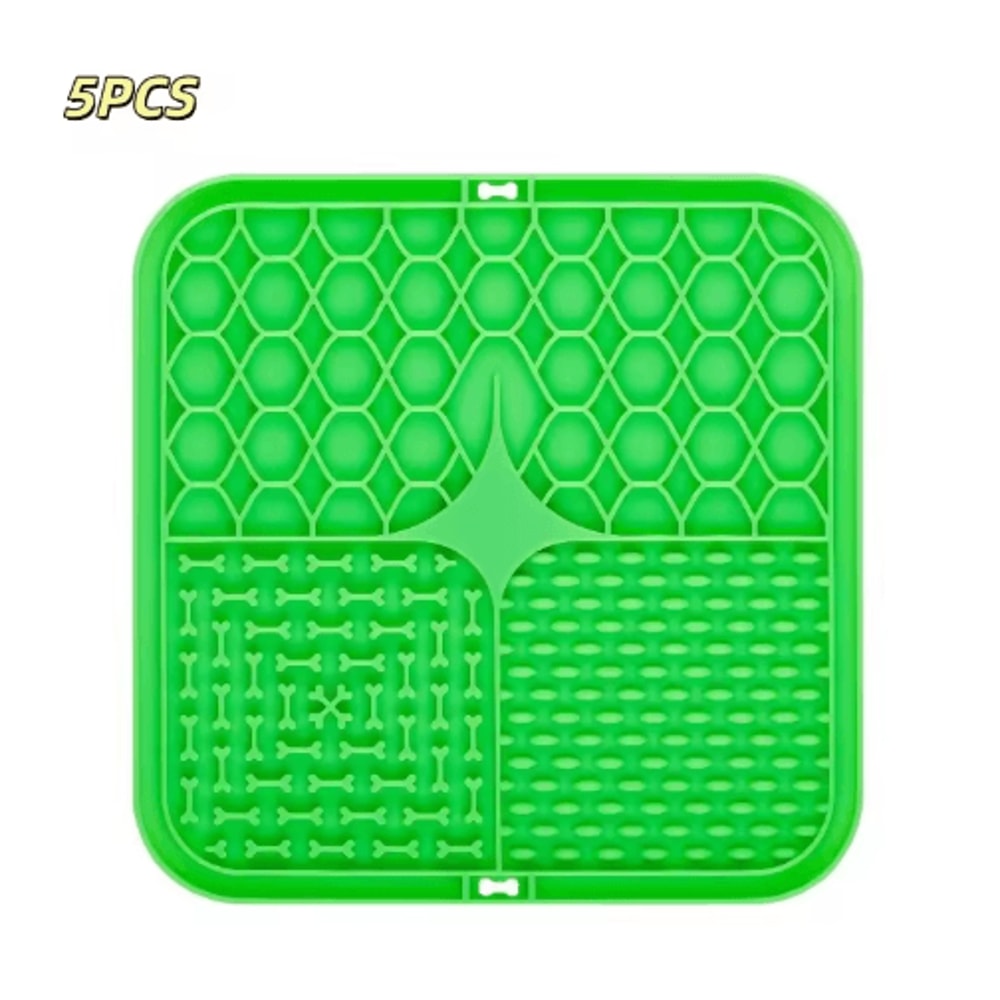 Silicone Dog Lick Mat Slow Feeder Anxiety Relief Training Feeding Plate 3