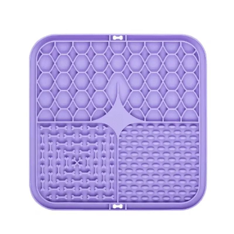 Silicone Dog Lick Mat Slow Feeder Anxiety Relief Training Feeding Plate 6