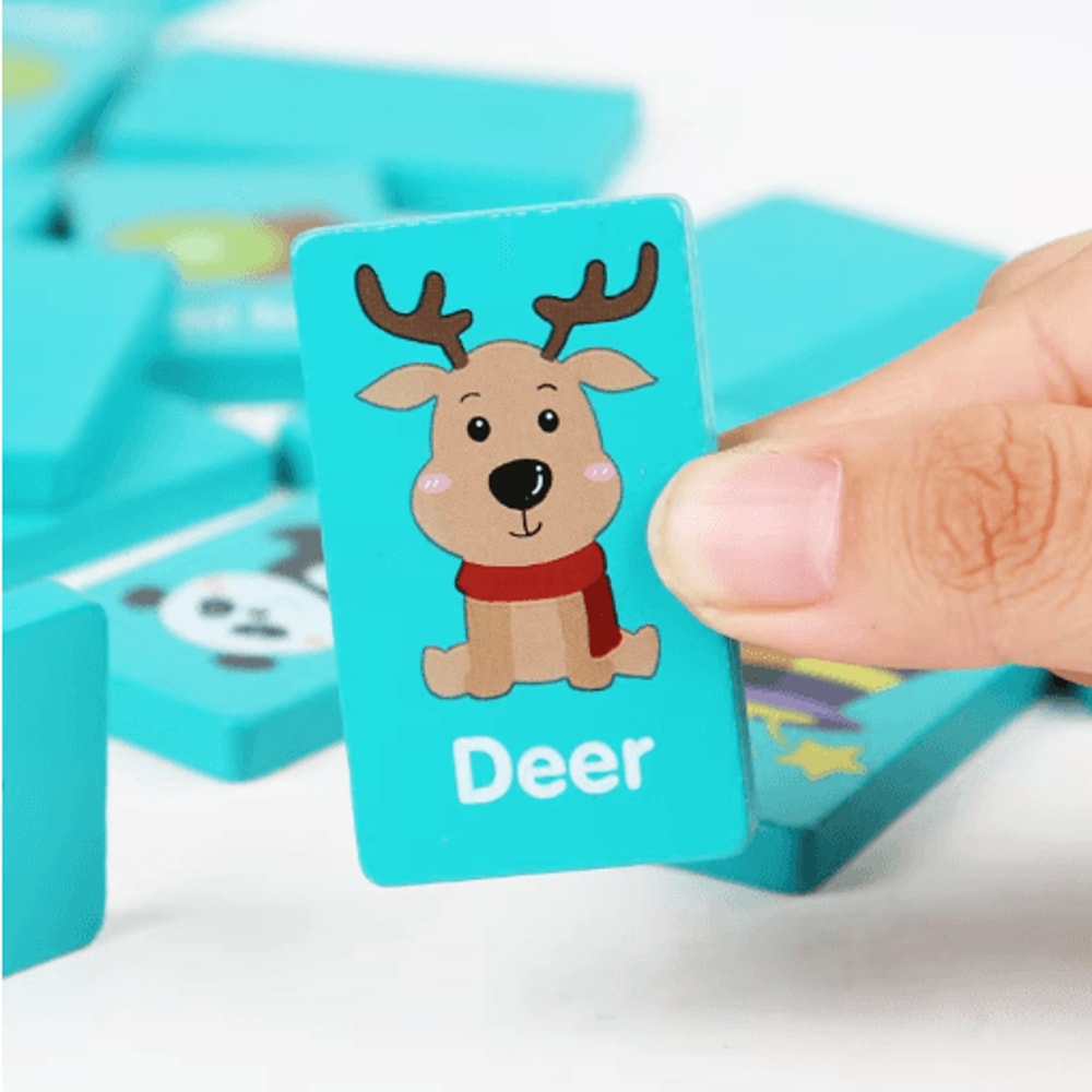 Seaside Animal Wooden Memory Matching Game Montessori Puzzle Board For Kids 3