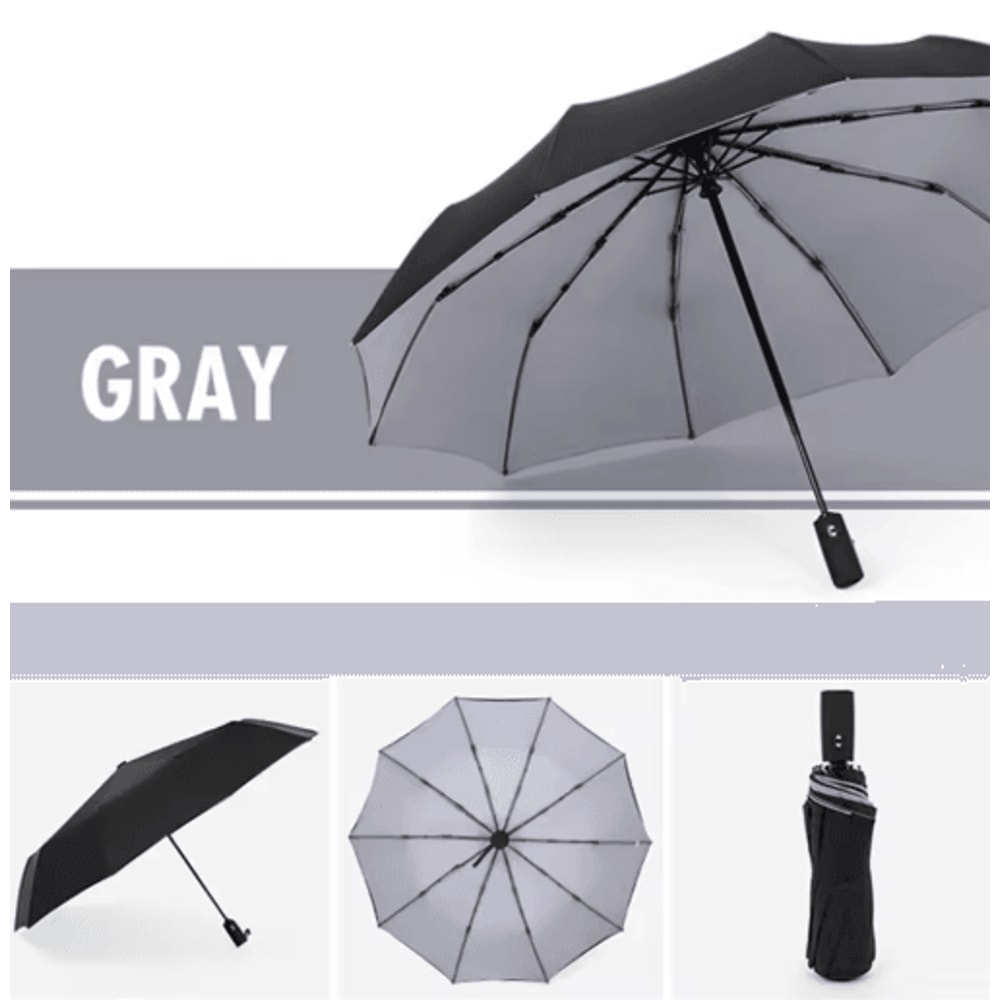 StormGuard Pro Automatic Windproof Umbrella Double Layer Travel Rain Shield 1