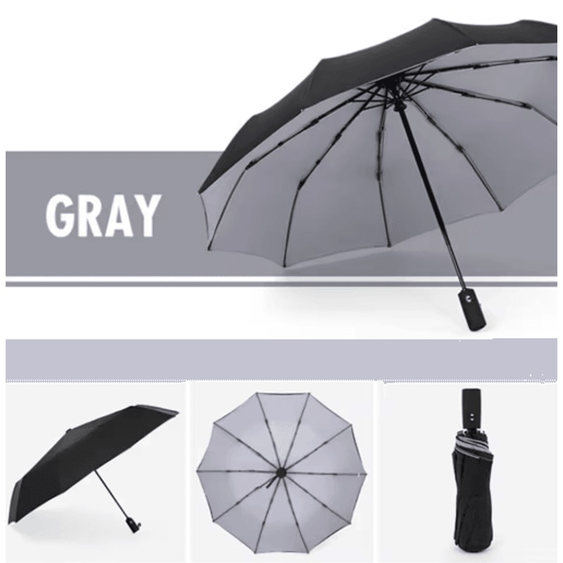 StormGuard Pro Automatic Windproof Umbrella Double Layer Travel Rain Shield 1