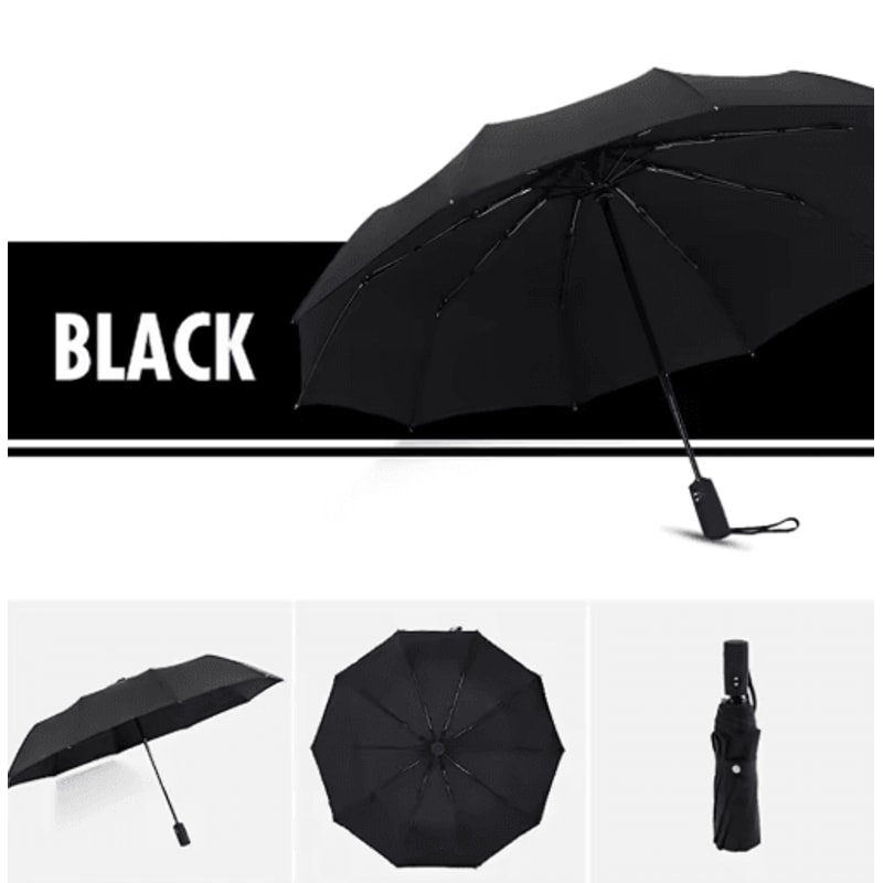 StormGuard Pro Automatic Windproof Umbrella Double Layer Travel Rain Shield 2