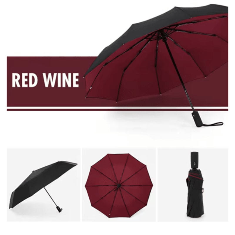 StormGuard Pro Automatic Windproof Umbrella Double Layer Travel Rain Shield 5