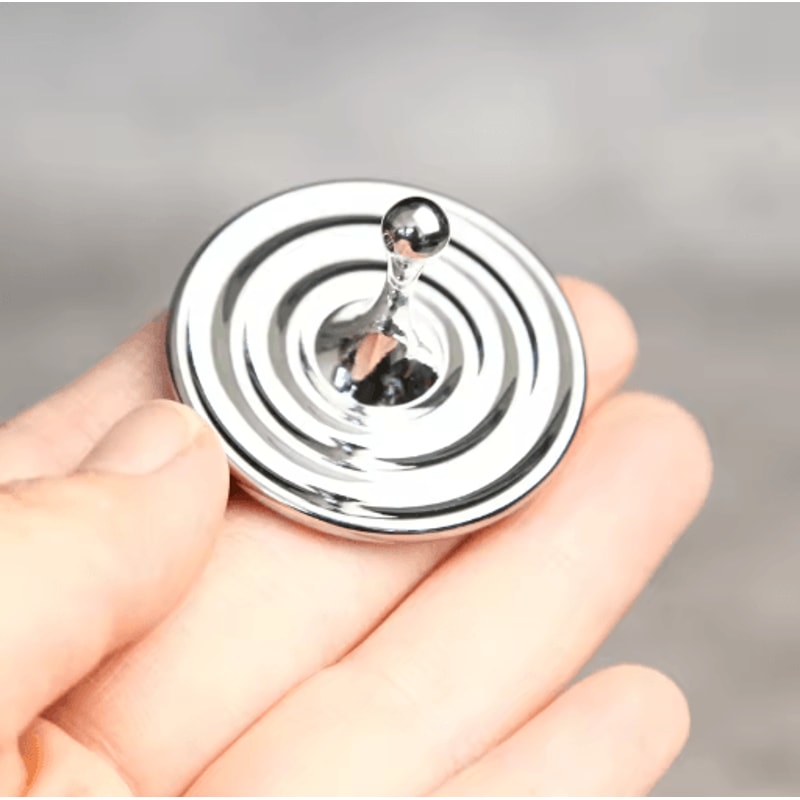 Teardrop Metal Fidget Spinner Premium Zinc Alloy Anxiety Relief Desk Toy 1