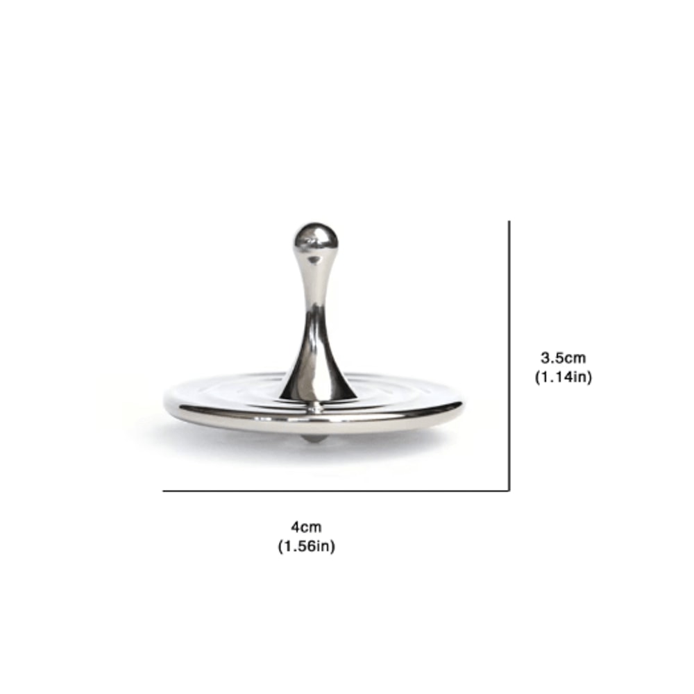 Teardrop Metal Fidget Spinner Premium Zinc Alloy Anxiety Relief Desk Toy 3