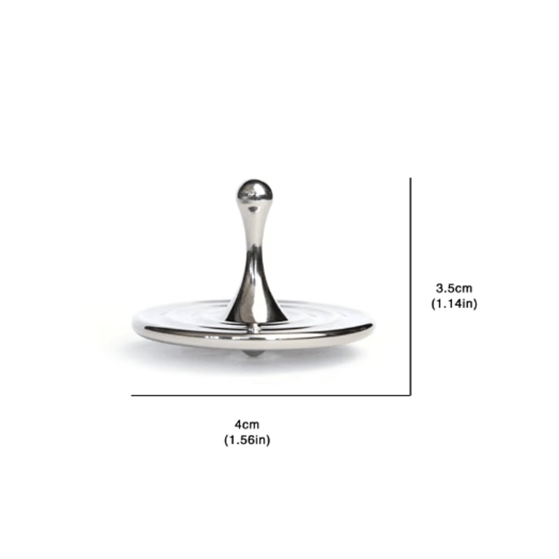 Teardrop Metal Fidget Spinner Premium Zinc Alloy Anxiety Relief Desk Toy 3