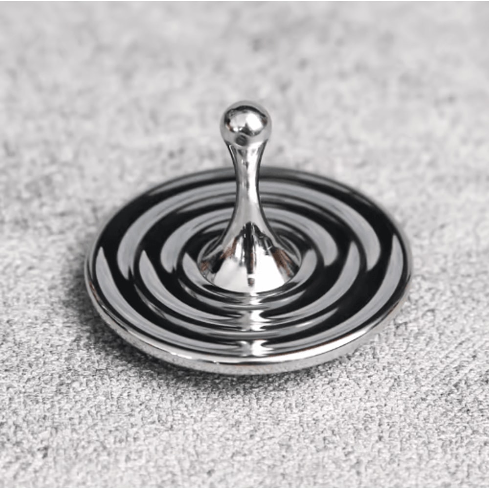 Teardrop Metal Fidget Spinner Premium Zinc Alloy Anxiety Relief Desk Toy 6