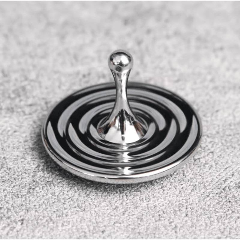 Teardrop Metal Fidget Spinner Premium Zinc Alloy Anxiety Relief Desk Toy 6