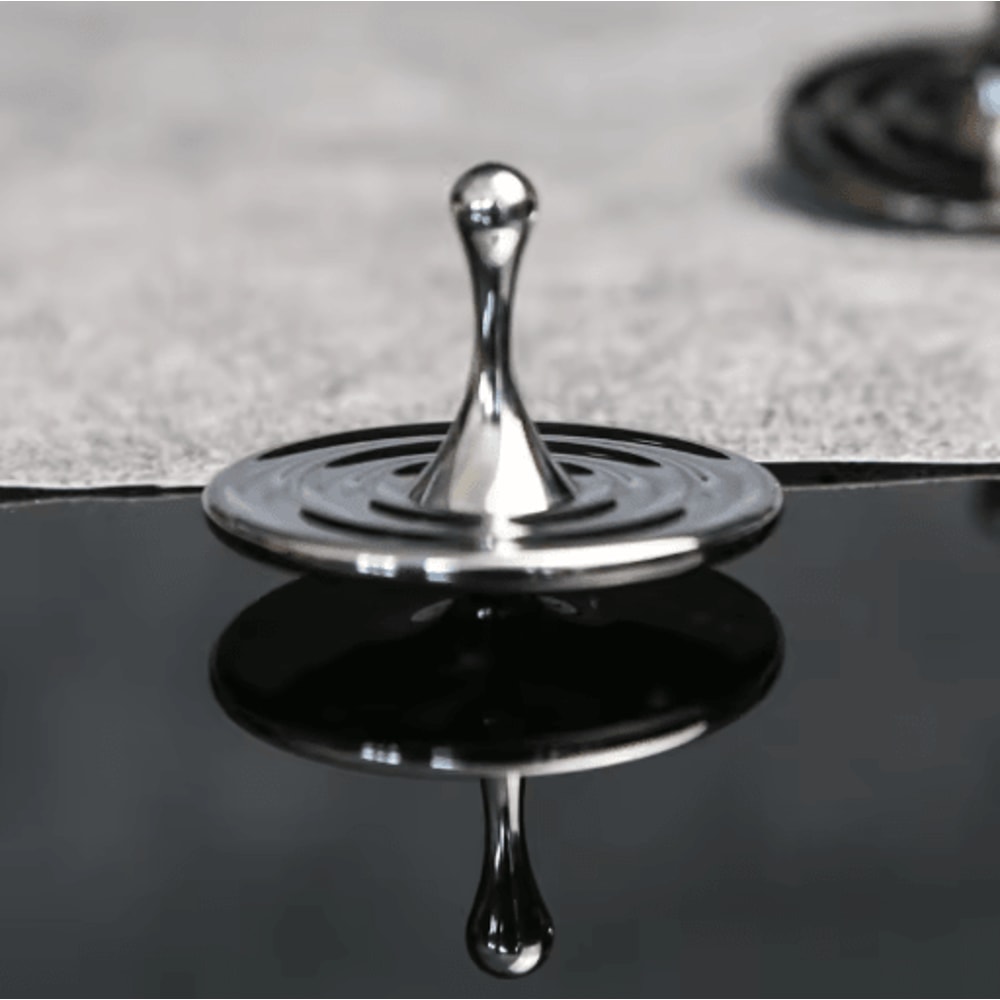 Teardrop Metal Fidget Spinner Premium Zinc Alloy Anxiety Relief Desk Toy 0