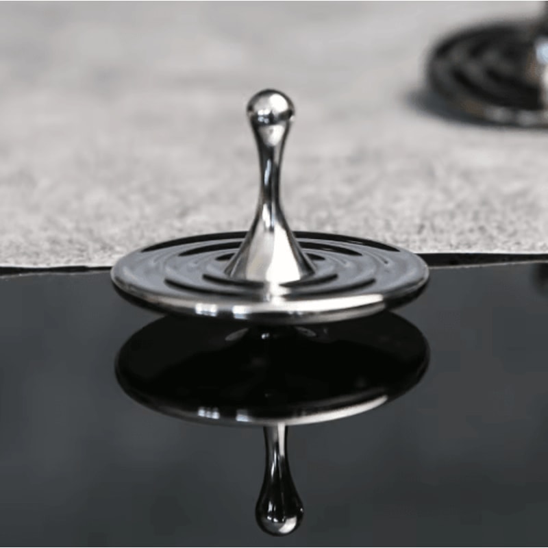 Teardrop Metal Fidget Spinner Premium Zinc Alloy Anxiety Relief Desk Toy 0