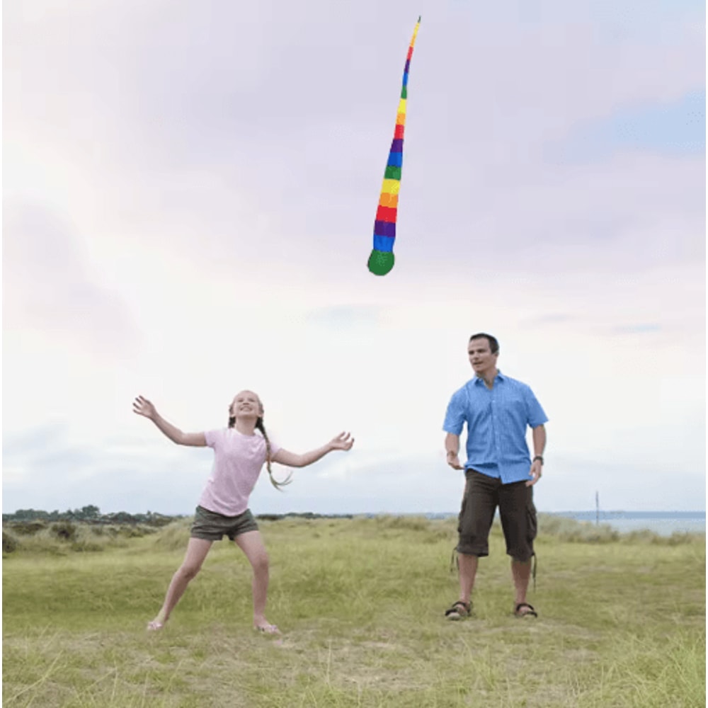 Rainbow Meteor Ball Toss Toy Windproof Sensory Outdoor Game For Kids Families 3