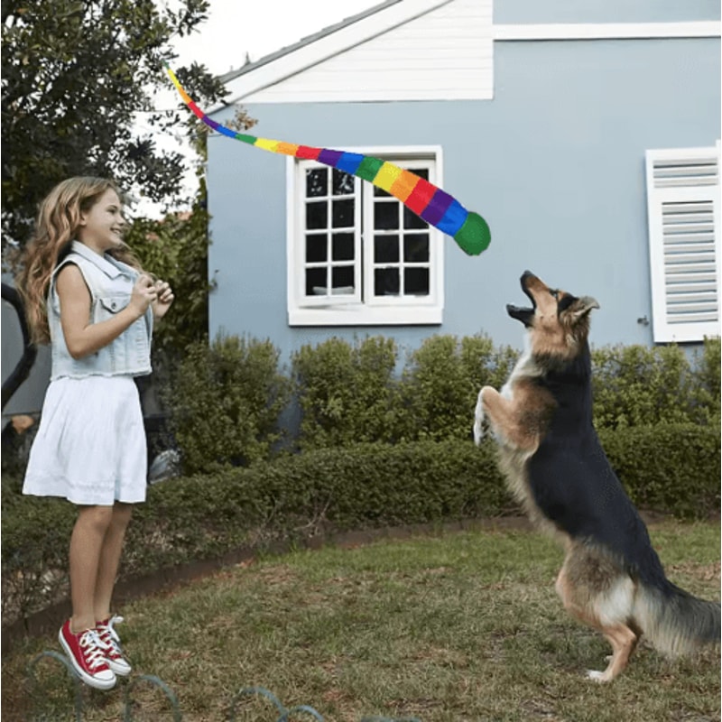 Rainbow Meteor Ball Toss Toy Windproof Sensory Outdoor Game For Kids Families 4
