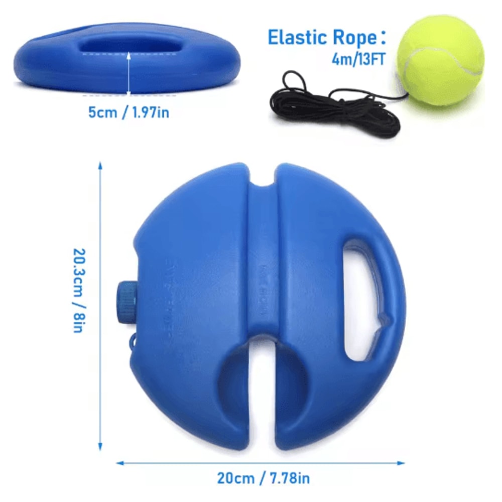 Solo Tennis Trainer Rebound Ball Self Practice Training Tool With Elastic String 4