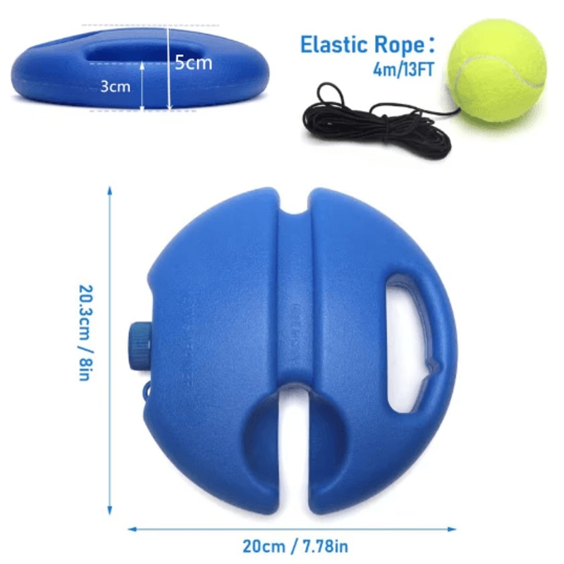 Solo Tennis Trainer Rebound Ball Self Practice Training Tool With Elastic String 5