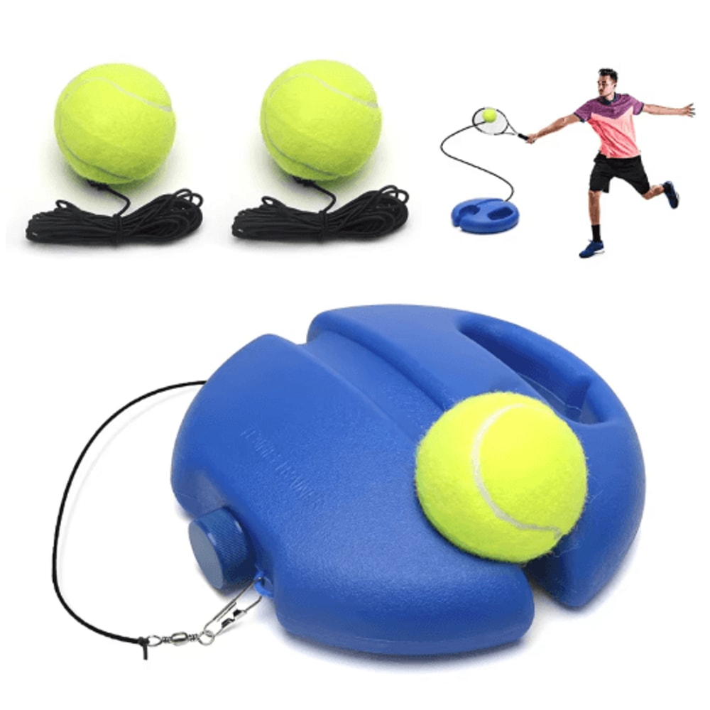 Solo Tennis Trainer Rebound Ball Self Practice Training Tool With Elastic String 10