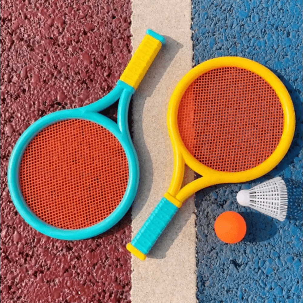 Kids Badminton Racket Set Lightweight Outdoor Family Play Set With Shuttlecock 6