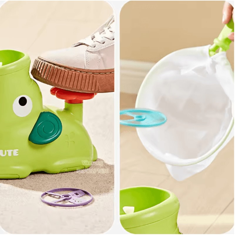 Air Rocket Flying Disc Launcher Jump Powered Outdoor Saucer Toy For Kids 9