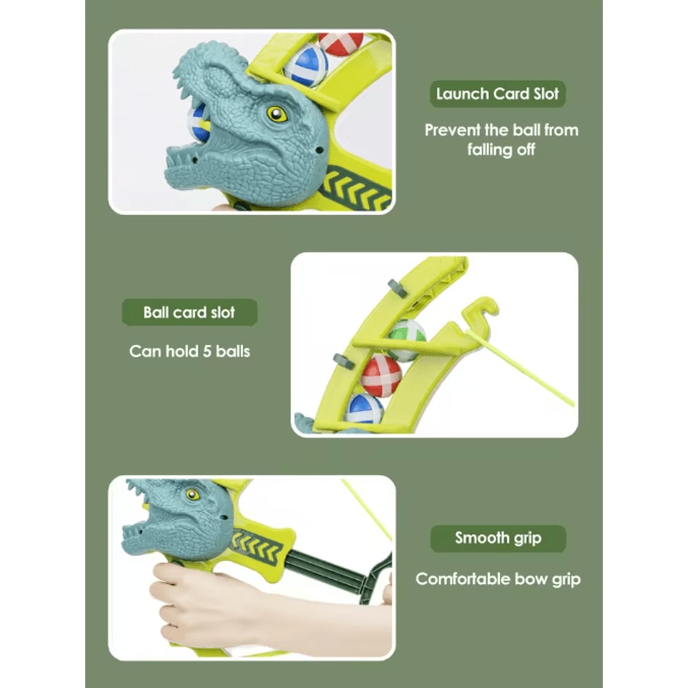 Montessori Sticky Ball Target Game Set Slingshot Dartboard Basketball Training Toy For Kids 7