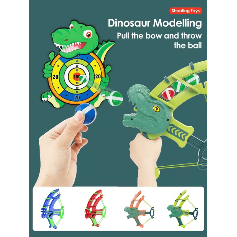 Montessori Sticky Ball Target Game Set Slingshot Dartboard Basketball Training Toy For Kids 10