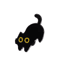 Cute Black Cat Brooch Pin Big Eyes Metal Badge For Bags Outfits 3