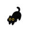 Cute Black Cat Brooch Pin Big Eyes Metal Badge For Bags Outfits 3