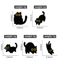 Cute Black Cat Brooch Pin Big Eyes Metal Badge For Bags Outfits 6