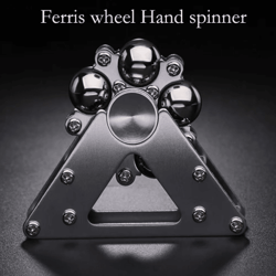 double pendulum metal fidget spinner foldable anti stress gyroscope desk toy