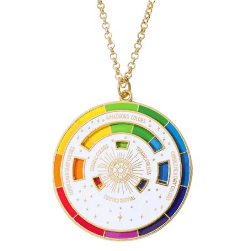 Artist Color Wheel Keychain Portable Paint Mixing Guide For Creatives 4