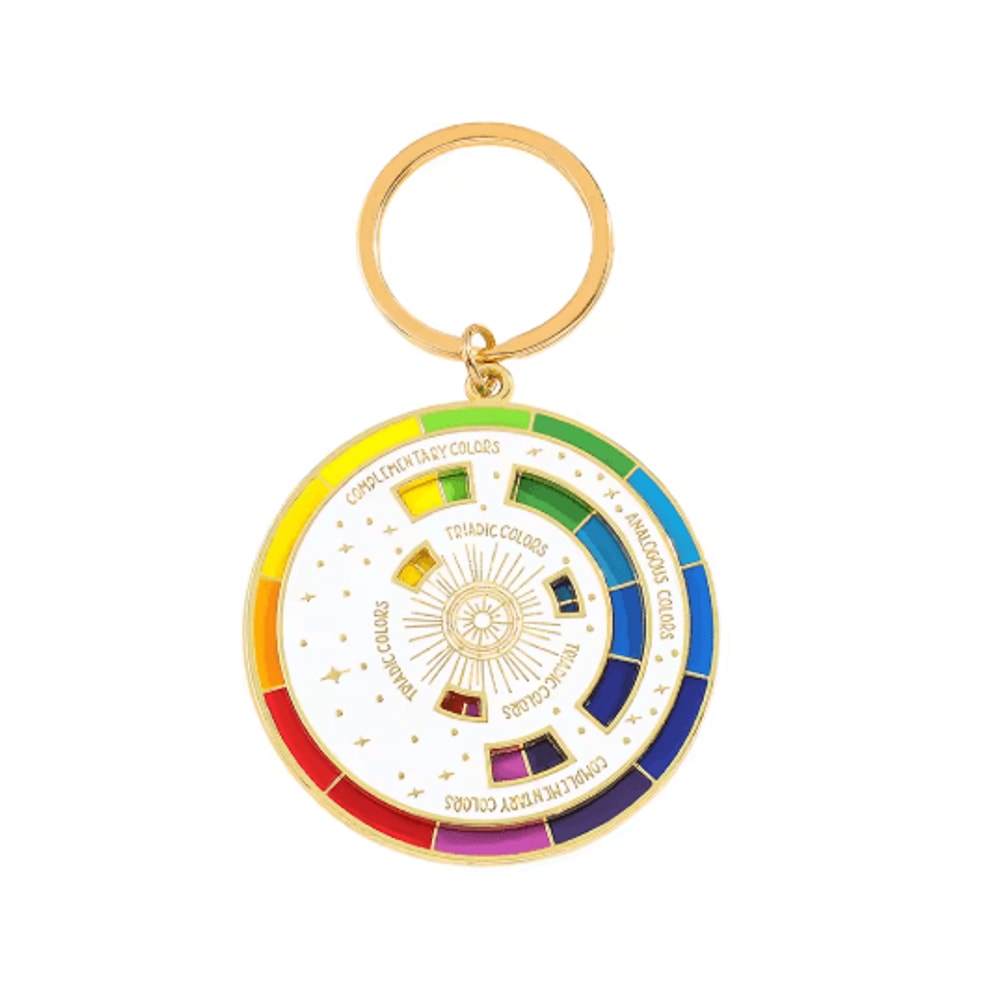 Artist Color Wheel Keychain Portable Paint Mixing Guide For Creatives 7