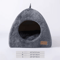 Triangle Cat Cave Bed Warm Enclosed Pet Nest For Deep Sleep Comfort 2