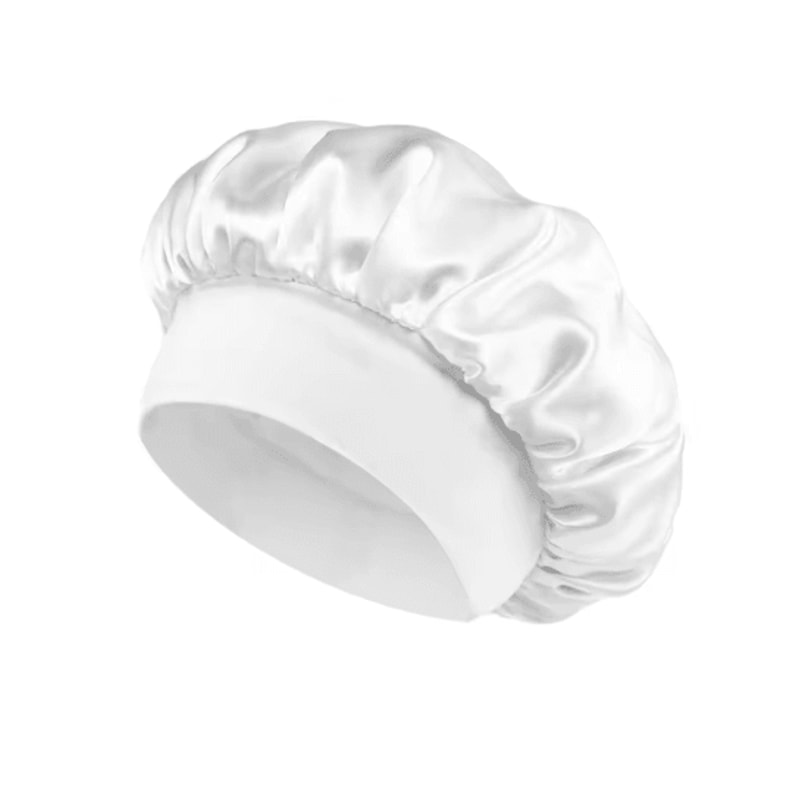 Silk Satin Hair Bonnet Large Satin Sleep Cap For Hair Protection Frizz Control 11