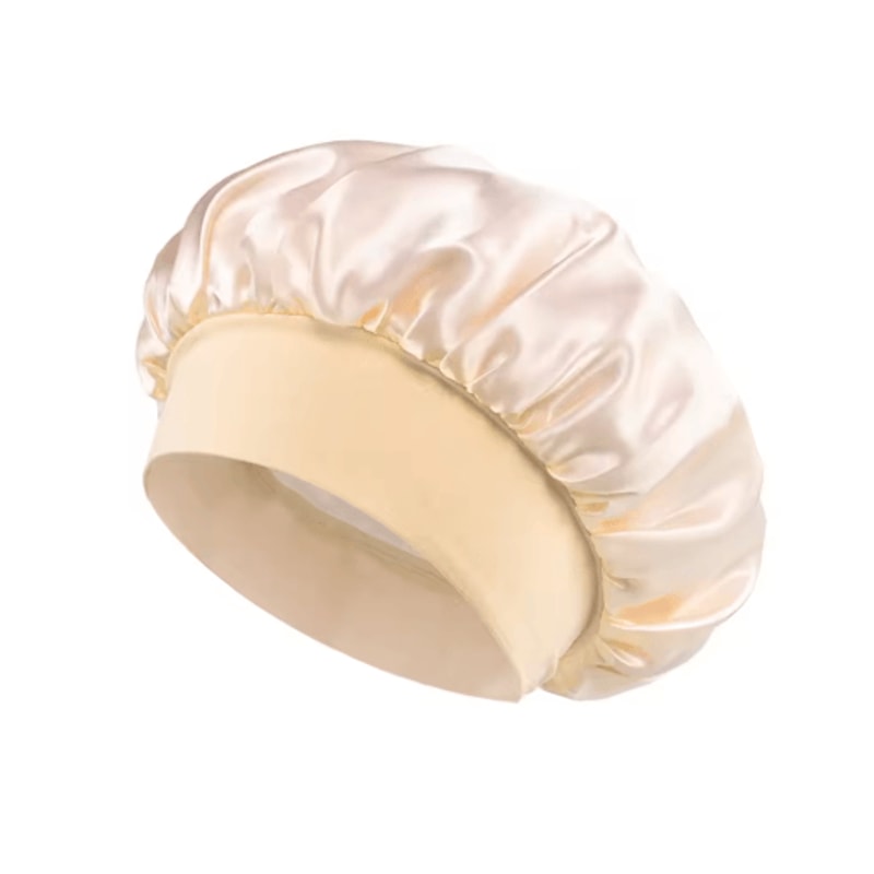 Silk Satin Hair Bonnet Large Satin Sleep Cap For Hair Protection Frizz Control 13