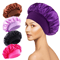 Silk Satin Hair Bonnet Large Satin Sleep Cap For Hair Protection Frizz Control 0
