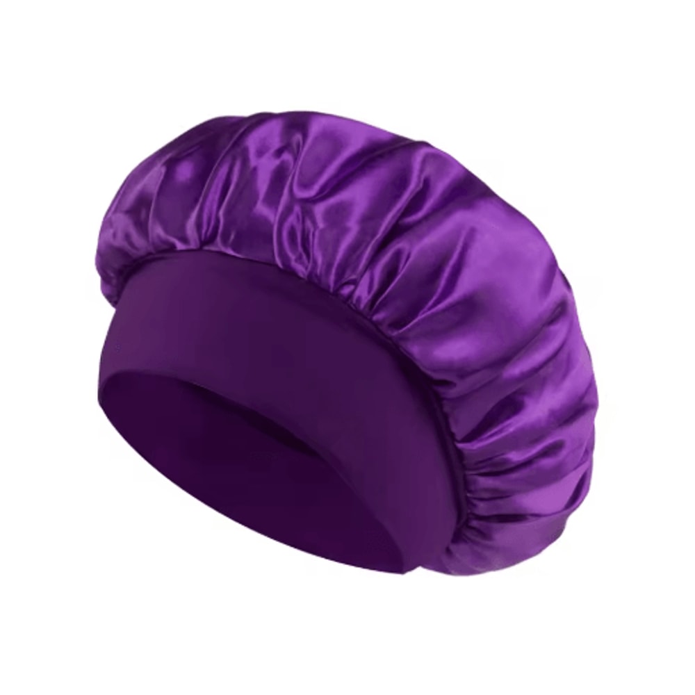 Silk Satin Hair Bonnet Large Satin Sleep Cap For Hair Protection Frizz Control 2