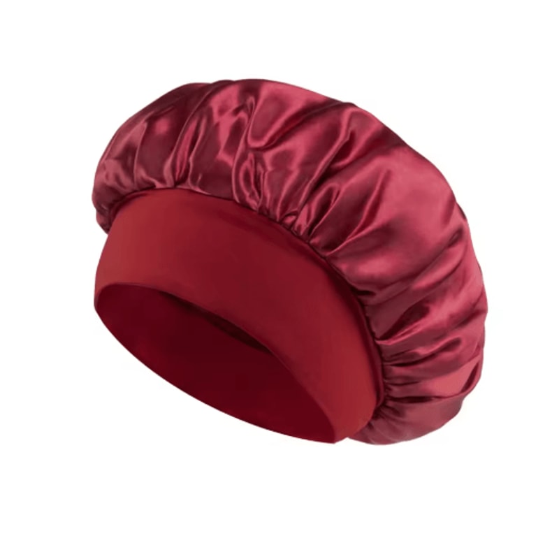 Silk Satin Hair Bonnet Large Satin Sleep Cap For Hair Protection Frizz Control 5