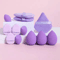 12Piece Makeup Sponge Powder Puff Set Beauty Blender Kit With Velvet Triangle Puffs 10