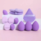 12Piece Makeup Sponge Powder Puff Set Beauty Blender Kit With Velvet Triangle Puffs 10