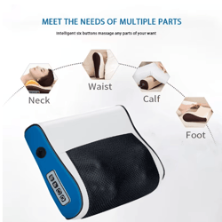 heated neck & shoulder massager multi-function kneading back massage tool