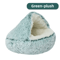 Plush SemiEnclosed Cat Bed Warm Winter Pet Nest For Cozy Comfort 1