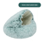 Plush SemiEnclosed Cat Bed Warm Winter Pet Nest For Cozy Comfort 2