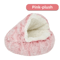 Plush SemiEnclosed Cat Bed Warm Winter Pet Nest For Cozy Comfort 4