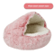 Plush SemiEnclosed Cat Bed Warm Winter Pet Nest For Cozy Comfort 5