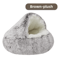 Plush SemiEnclosed Cat Bed Warm Winter Pet Nest For Cozy Comfort 6