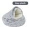 Plush SemiEnclosed Cat Bed Warm Winter Pet Nest For Cozy Comfort 8