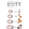 Plush SemiEnclosed Cat Bed Warm Winter Pet Nest For Cozy Comfort 9