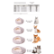 Plush SemiEnclosed Cat Bed Warm Winter Pet Nest For Cozy Comfort 9