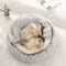 Plush SemiEnclosed Cat Bed Warm Winter Pet Nest For Cozy Comfort 12