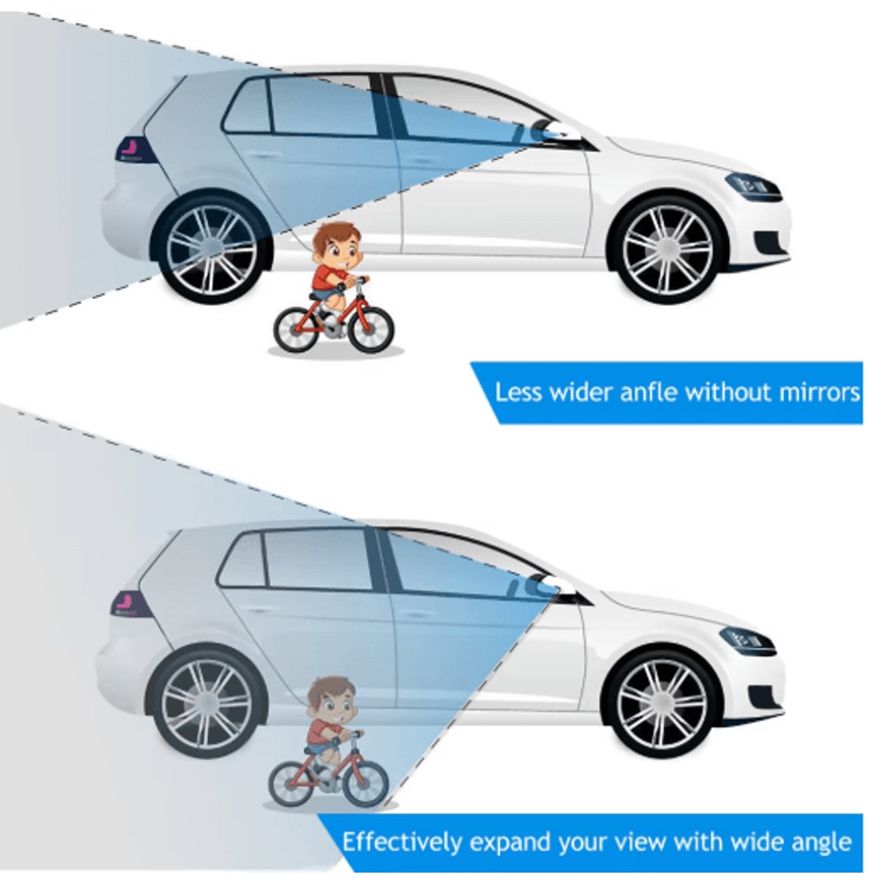 360 Blind Spot Mirror Set 2PCS Wide Angle Adjustable Car Side Mirror Accessories 5