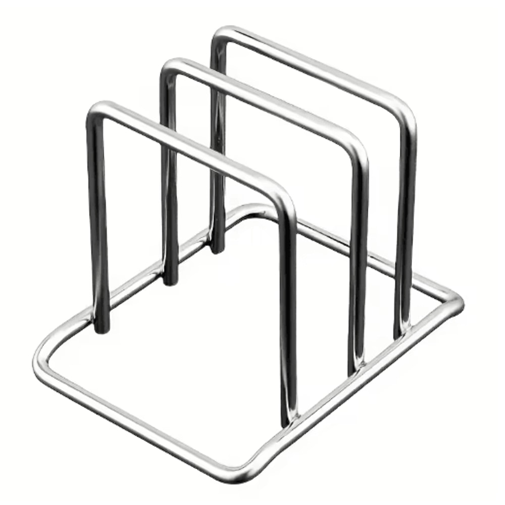 Stainless Steel Pot Lid Cutting Board Organizer Space Saving Kitchen Rack 1